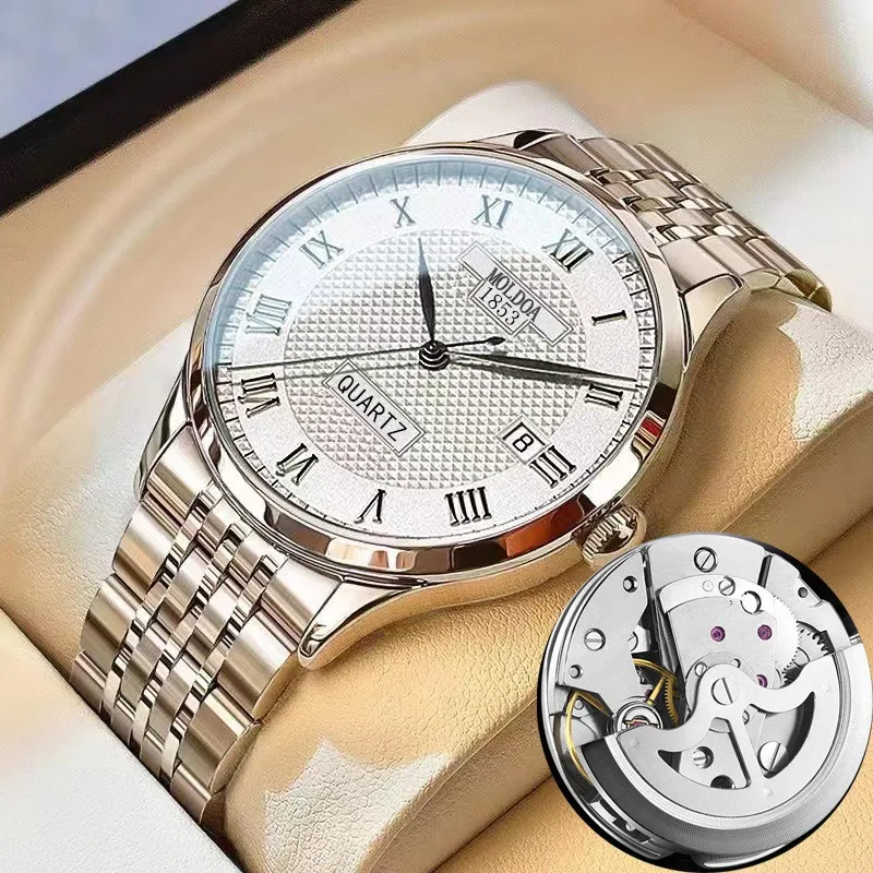 Automatic Mechanical Watch Business Men's Watch Hollow Waterproof Luminous Double Calendar Good-looking
Automatic Mechanical Watch Business Men's Watch Hollow Waterproof Luminous Double Calendar Good-looking