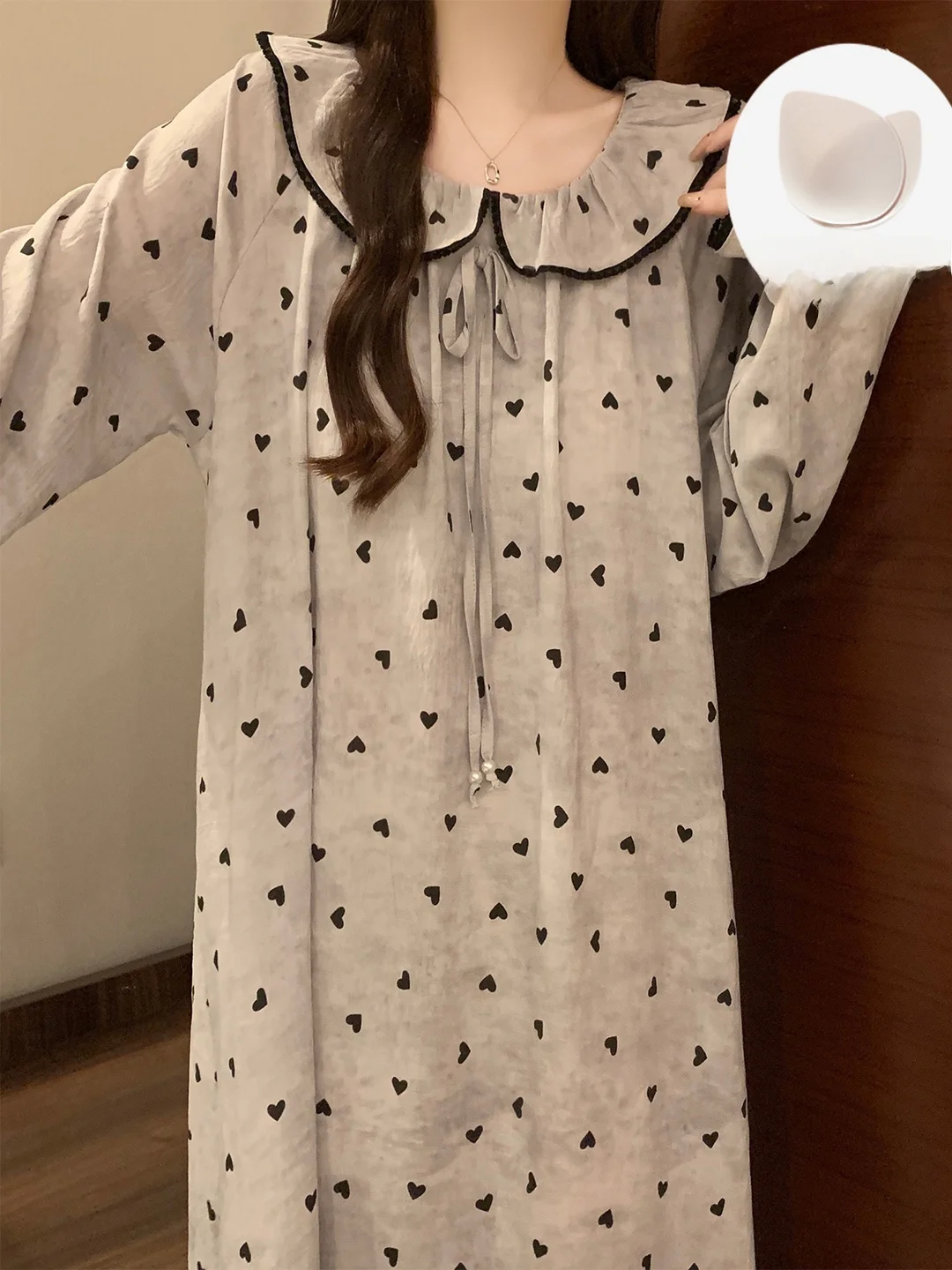 Princess Style Sleepwear Women's Spring Autumn Long Sleeve Cute Kitty Small Size Nightgown Winter Home Clothes
Princess Style Sleepwear Women's Spring Autumn Long Sleeve Cute Kitty Small Size Nightgown Winter Home Clothes