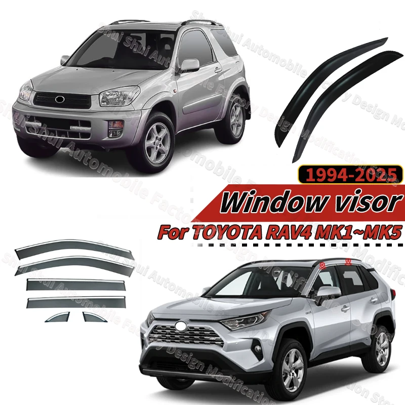 Для Toyota RAV4 1994-2025 оконный козырек от дождя, ветровые дефлекторы, защита MK1-XA10 MK2-XA20 MK3-XA30 MK4-XA40 MK5-XA50
Для Toyota RAV4 1994-2025 оконный козырек от дождя, ветровые дефлекторы, защита MK1-XA10 MK2-XA20 MK3-XA30 MK4-XA40 MK5-XA50