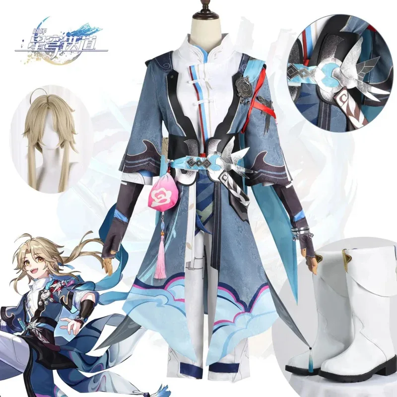 Игра: Yanqing Костюм Honkai Star Rail Yan Qing Косплей Парик Хэллоуин Вечеринка Наряд Мужчины B QF0956s; 2'd,5.h; 
Игра: Yanqing Костюм Honkai Star Rail Yan Qing Косплей Парик Хэллоуин Вечеринка Наряд Мужчины B QF0956s; 2'd,5.h;