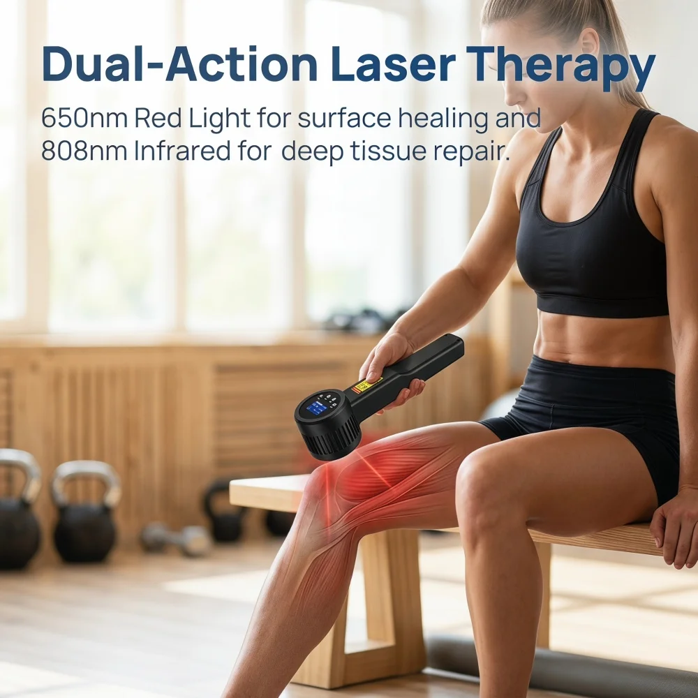 Dawfek 25 Diodes 5W Class 4 Laser Therapy Device Non Invsavie 650nm 808nm Red Infrared Light Treatment for Deep Muscle Injury Pain Relief Arthritis
Dawfek 25 Diodes 5W Class 4 Laser Therapy Device Non Invsavie 650nm 808nm Red Infrared Light Treatment for Deep Muscle Injury Pain Relief Arthritis
