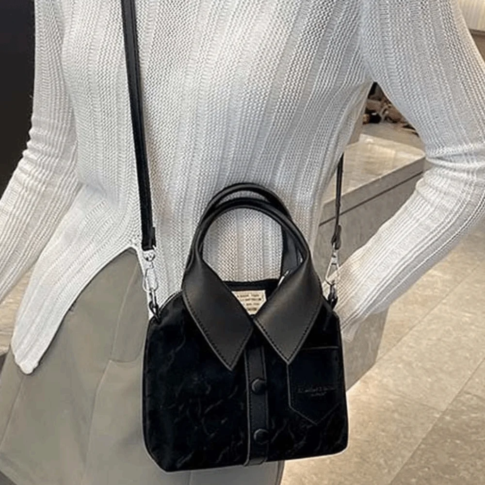 Elegant Clothes Shaped Crossbody Bag Korean Style PU Leather Square Compact Shoulder Bag Creative High Quality Women Handbag
Elegant Clothes Shaped Crossbody Bag Korean Style PU Leather Square Compact Shoulder Bag Creative High Quality Women Handbag