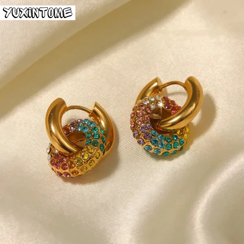 925 Sterling Silver Needle Pave Colorful Zircon Double Circle Earrings 2025 Hot Selling Luxury Gold Earrings Jewelry Gift Party
925 Sterling Silver Needle Pave Colorful Zircon Double Circle Earrings 2025 Hot Selling Luxury Gold Earrings Jewelry Gift Party