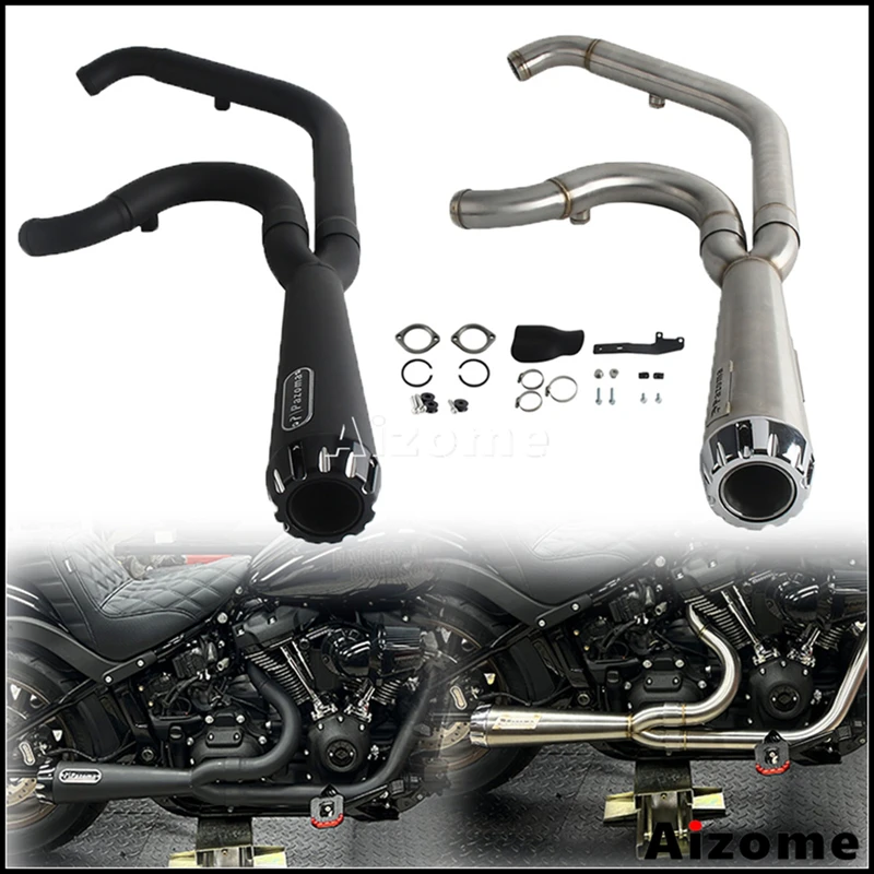 Motorcycle 2-Into-1 Full Pipe Exhaust Muffler Cover For Harley M8 Softail Standard FXST Street Bob FXBB FXBBS Low Rider 2018-25
Motorcycle 2-Into-1 Full Pipe Exhaust Muffler Cover For Harley M8 Softail Standard FXST Street Bob FXBB FXBBS Low Rider 2018-25
