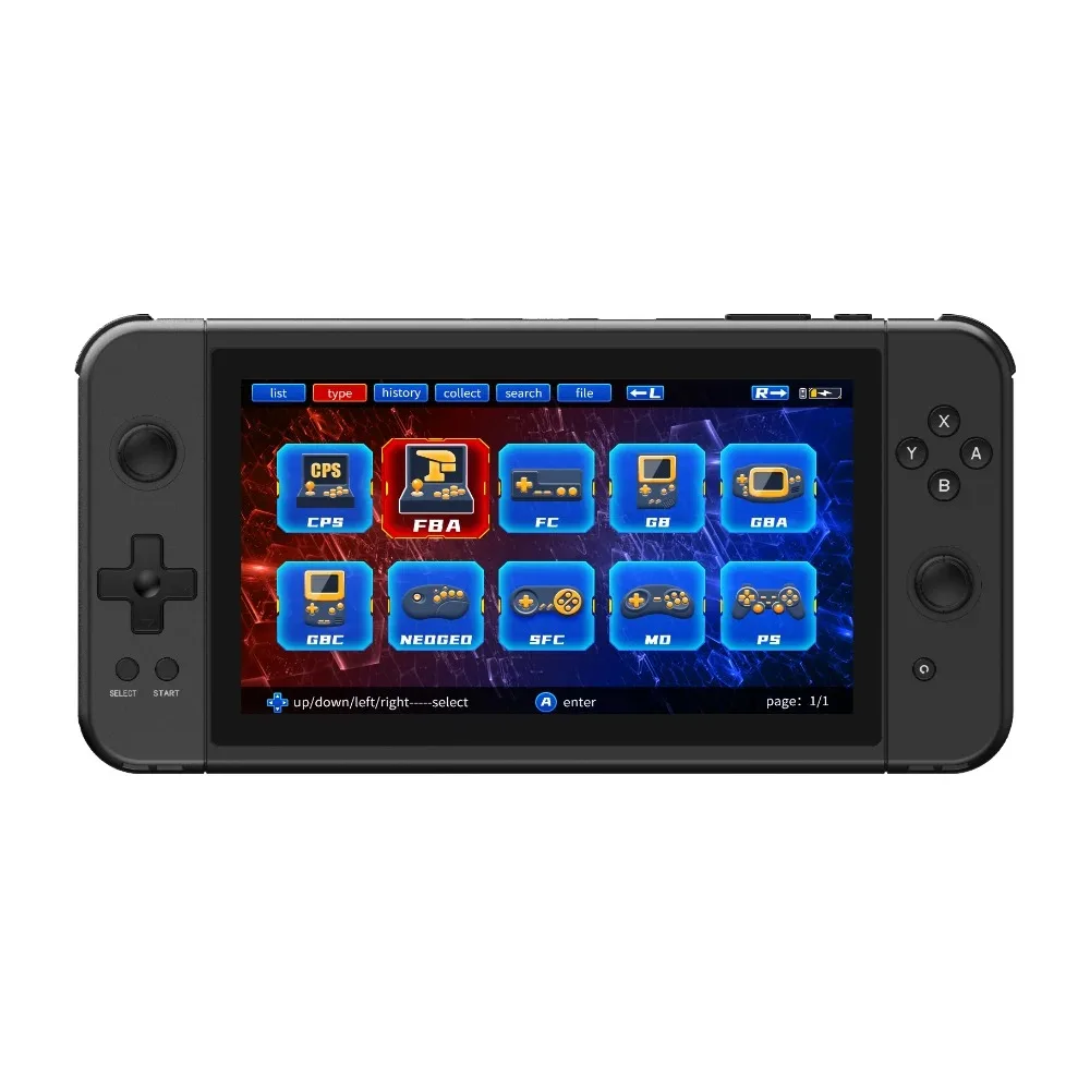 POWKIDDY X70 Handheld Game Console 7 Inch Video Game Players Supports 2 USB Controllers PS1 Game Connect to an HD TV
POWKIDDY X70 Handheld Game Console 7 Inch Video Game Players Supports 2 USB Controllers PS1 Game Connect to an HD TV