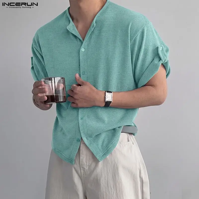 INCERUN Men Shirt Solid Button Short Sleeve Summer Menswear Clothing Streetwear Loose Shirts 2026 Korean Style Casual Male Tops
INCERUN Men Shirt Solid Button Short Sleeve Summer Menswear Clothing Streetwear Loose Shirts 2026 Korean Style Casual Male Tops