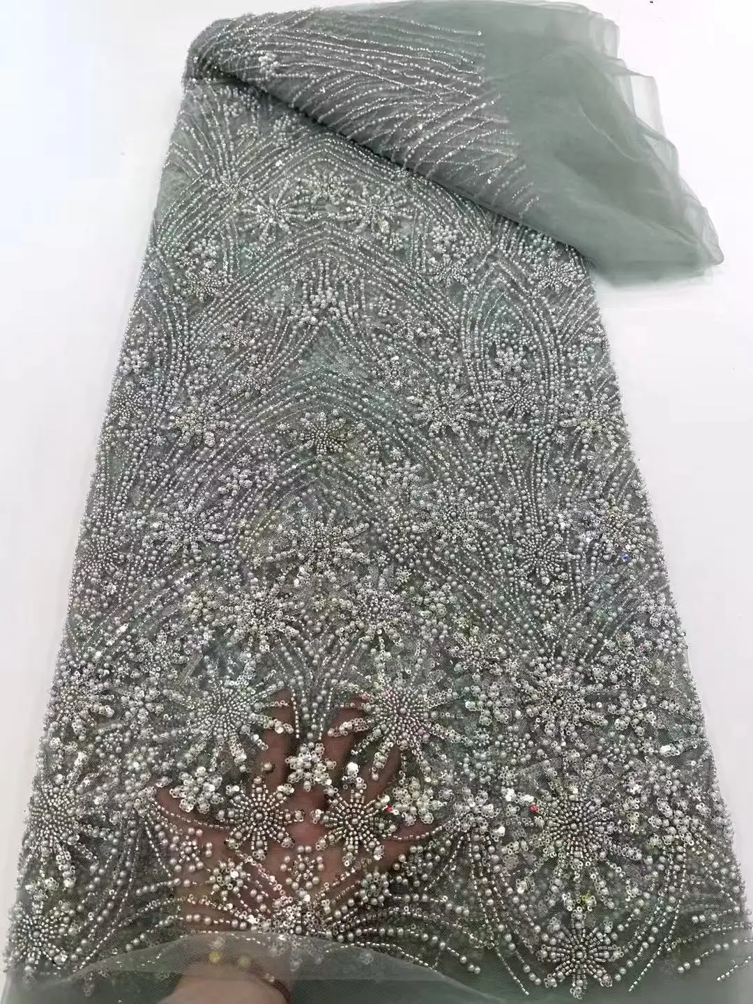 Pink Beaded Lace Fabric French Tulle Embroidery Lace High Quality African Sequins Beads Fabric For Women Wedding Dresses
Pink Beaded Lace Fabric French Tulle Embroidery Lace High Quality African Sequins Beads Fabric For Women Wedding Dresses