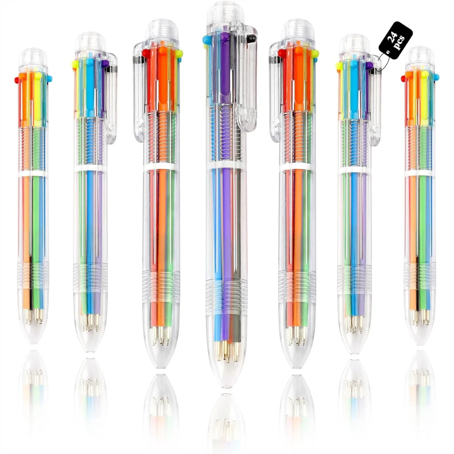 24 Pack 6-in-1 Multicolor Ballpoint Pens 0.5mm Retractable Colored Pens for School Office Supplies Birthday Party Favors for
24 Pack 6-in-1 Multicolor Ballpoint Pens 0.5mm Retractable Colored Pens for School Office Supplies Birthday Party Favors for