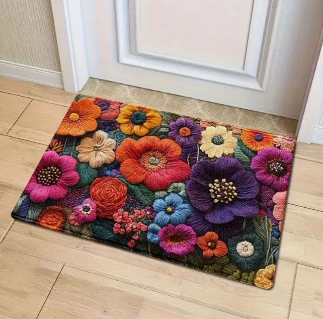 Colorful Floral Welcome Mat Soft Comfortable Non Slip Very Suitable for Bedrooms Living Rooms Dining Rooms Kitchens Carpets
Colorful Floral Welcome Mat Soft Comfortable Non Slip Very Suitable for Bedrooms Living Rooms Dining Rooms Kitchens Carpets