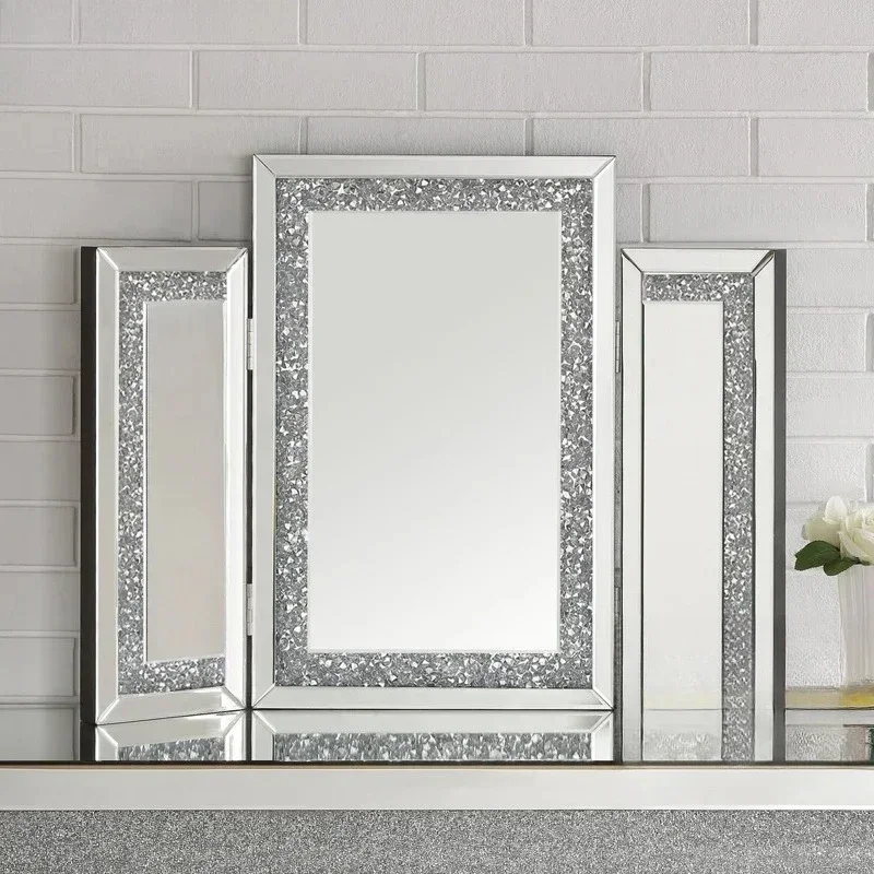 NNThree Fold Mirror European Modern Light Luxury Home Bedroom Dressing Table Makeup Desktop
NNThree Fold Mirror European Modern Light Luxury Home Bedroom Dressing Table Makeup Desktop