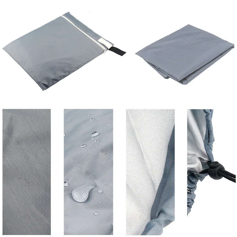 Lawn Mower Waterproof Protective Cover Outdoor Use Dust Rain Sun Protection For Gas Electric Mowers Wear Resistant Cover (Grey) 
Lawn Mower Waterproof Protective Cover Outdoor Use Dust Rain Sun Protection For Gas Electric Mowers Wear Resistant Cover (Grey)