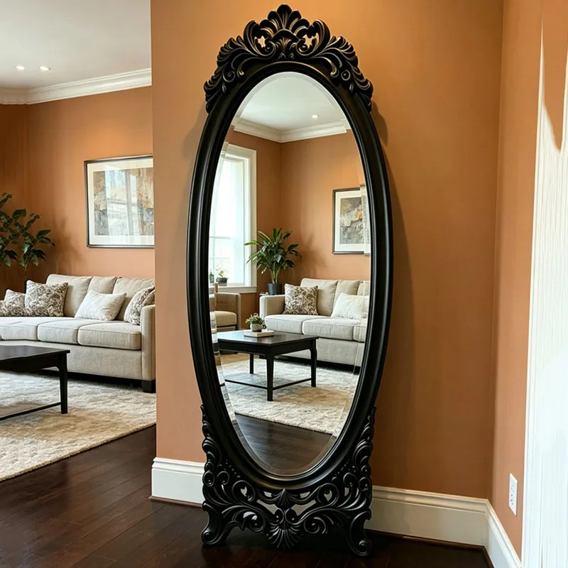 Girls Floor Mirror Mirror Big Luxury Long Funky Men Bathroom Standing Full Body Mirror Moving Espelhos Living Room Decorations
Girls Floor Mirror Mirror Big Luxury Long Funky Men Bathroom Standing Full Body Mirror Moving Espelhos Living Room Decorations