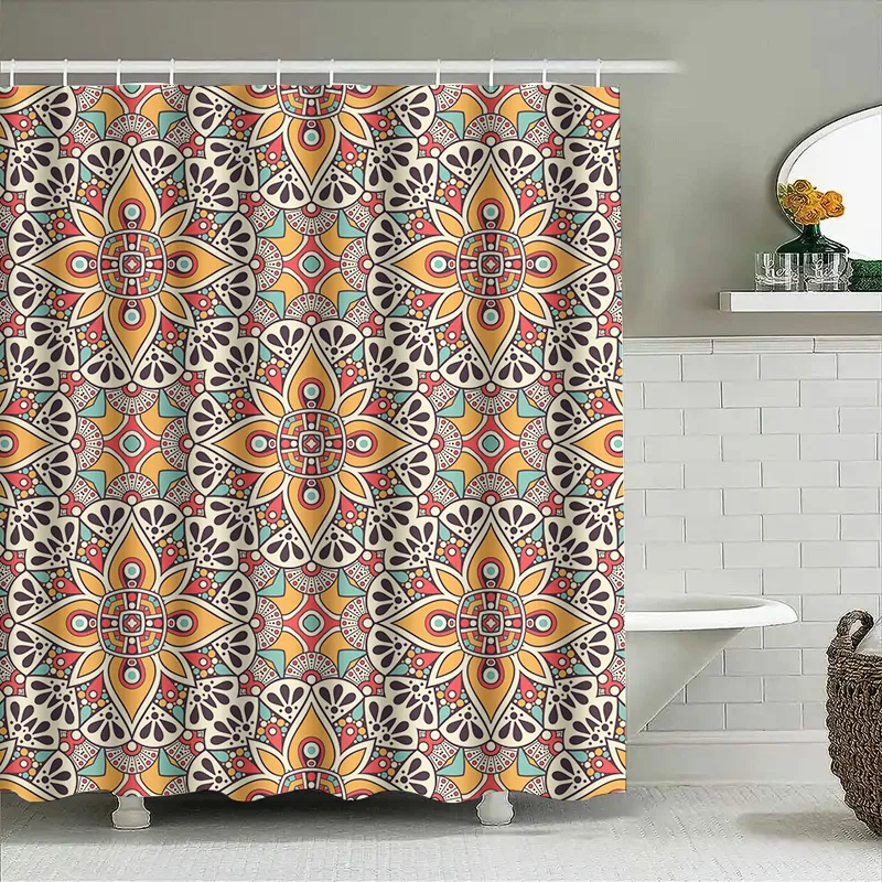 Colorful Mandala Shower Curtain Floral Design for Bathroom Decorations 180x240cm
Colorful Mandala Shower Curtain Floral Design for Bathroom Decorations 180x240cm
