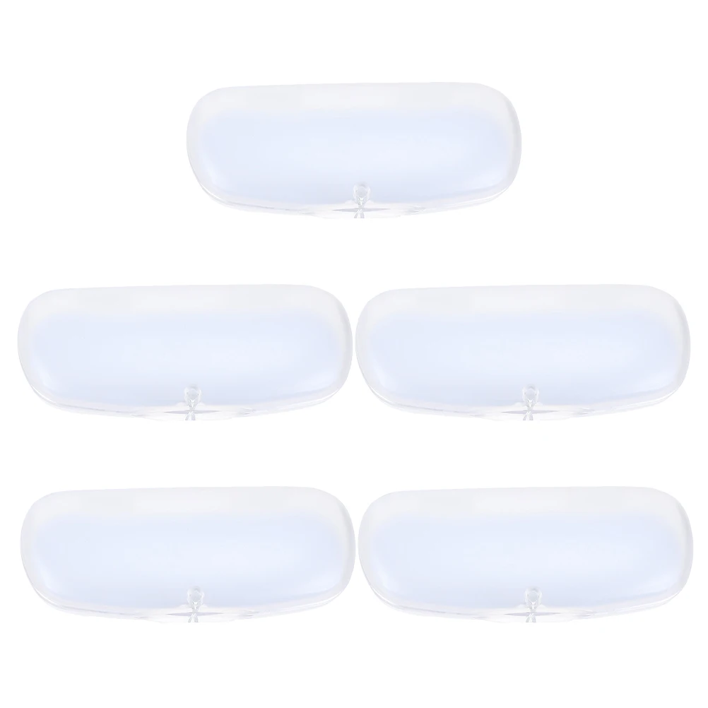 5 Pcs Frosted Glasses Box Eyeglass Case for Women Portable Eyeglasses Hard Plastic Clear Cases
5 Pcs Frosted Glasses Box Eyeglass Case for Women Portable Eyeglasses Hard Plastic Clear Cases