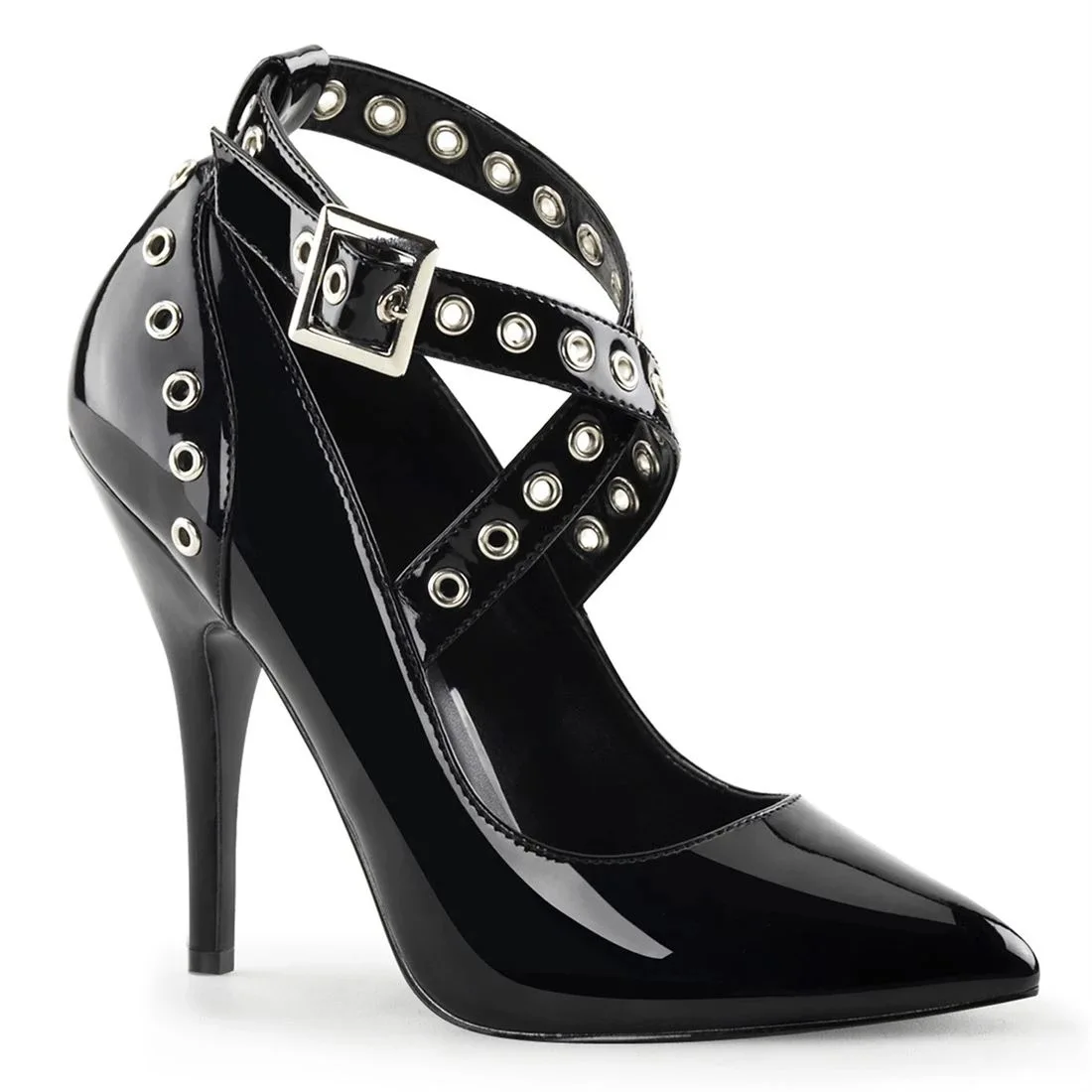 13cm black patent leather high heels, pointed high heels, lace up steel tube dance high heels, dance shoe
13cm black patent leather high heels, pointed high heels, lace up steel tube dance high heels, dance shoe