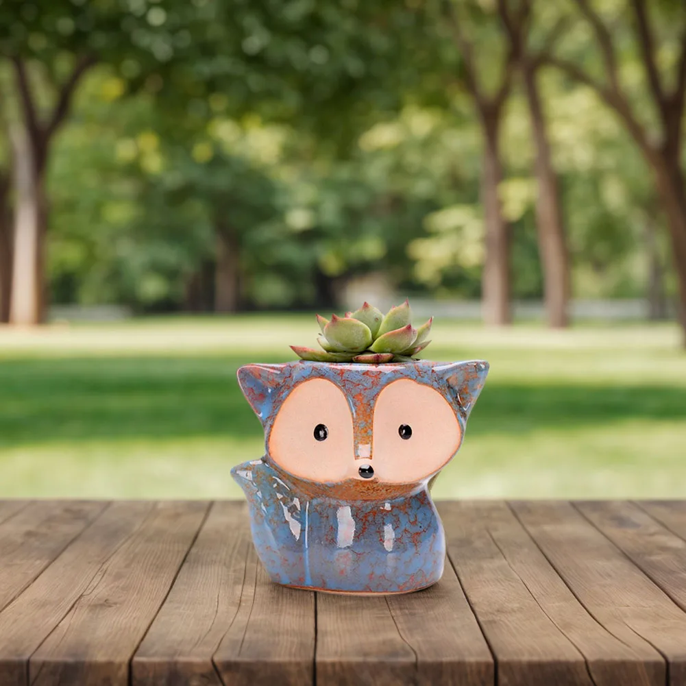 Fox Ceramic Succulent Pot Cartoon Bonsai Pot Multi-Function Small Plant Holder with Drain Hole Succulent Planter for Home Office
Fox Ceramic Succulent Pot Cartoon Bonsai Pot Multi-Function Small Plant Holder with Drain Hole Succulent Planter for Home Office