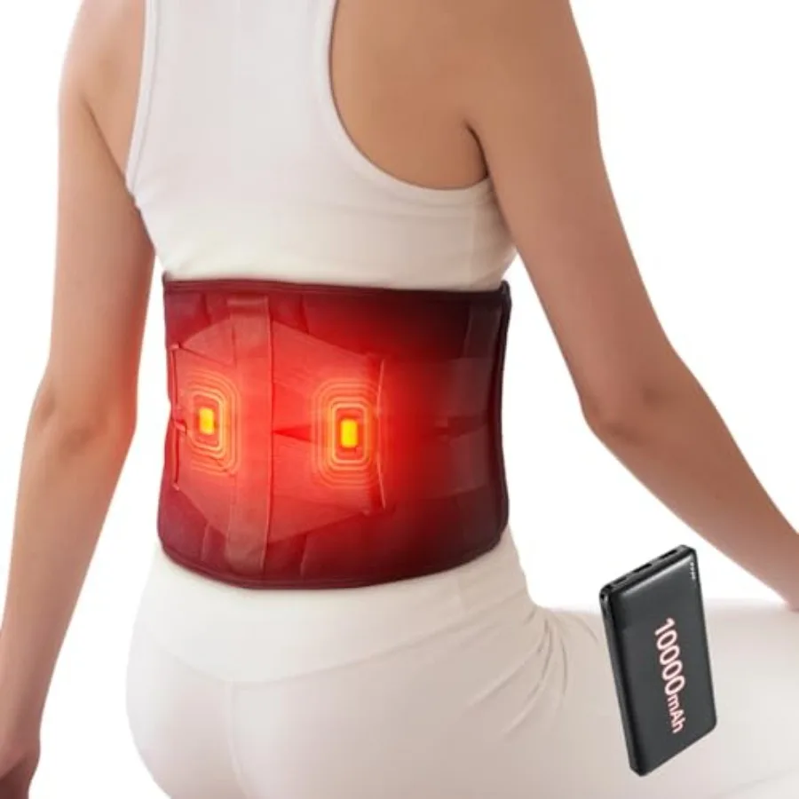 Беспроводная грелка для снятия боли в спине, перезаряжаемая, 10000 мАч, портативный массажер для поясницы с 3 режимами нагрева и 3 режимами вибрации
Беспроводная грелка для снятия боли в спине, перезаряжаемая, 10000 мАч, портативный массажер для поясницы с 3 режимами нагрева и 3 режимами вибрации