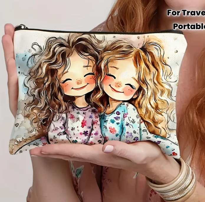 1pc Cute Girls' Makeup Bag - Vibrant Cartoon Portable Polyester Cosmetic Pouch for Travel Vacation Business Travel Makeup Bag
1pc Cute Girls' Makeup Bag - Vibrant Cartoon Portable Polyester Cosmetic Pouch for Travel Vacation Business Travel Makeup Bag