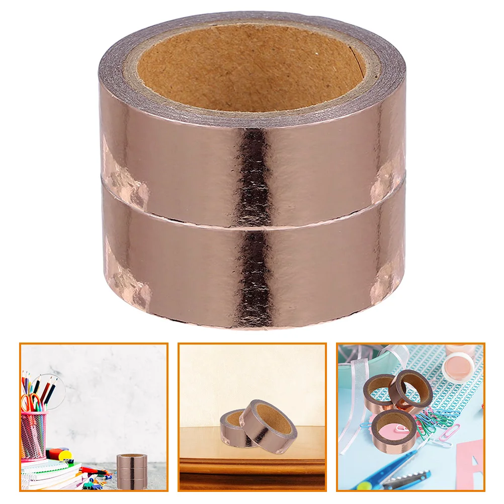 2 Rolls Gold Foil Paper Tape Metallic Washi Adhesive Decorative Craft Scrapbook DIY Sticker Self Adhesive Creative Projects Gift
2 Rolls Gold Foil Paper Tape Metallic Washi Adhesive Decorative Craft Scrapbook DIY Sticker Self Adhesive Creative Projects Gift