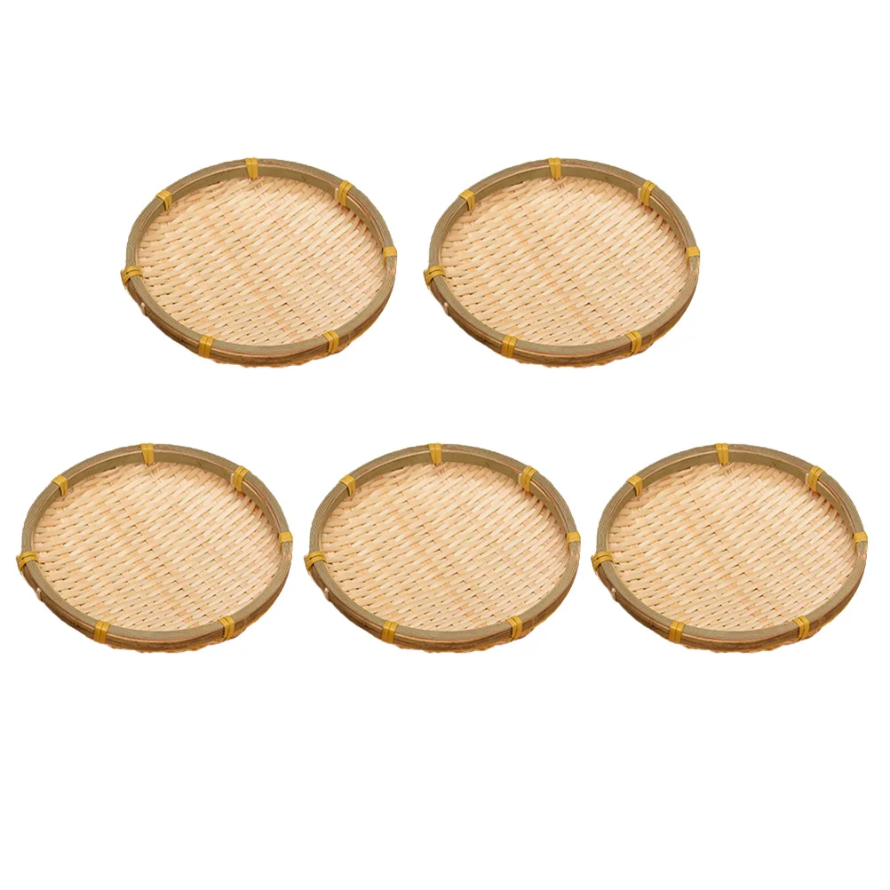 5 Pcs Bamboo Basket Storage Baskets Woven Mini Products Bread Flower Handmade Travel Fruit
5 Pcs Bamboo Basket Storage Baskets Woven Mini Products Bread Flower Handmade Travel Fruit