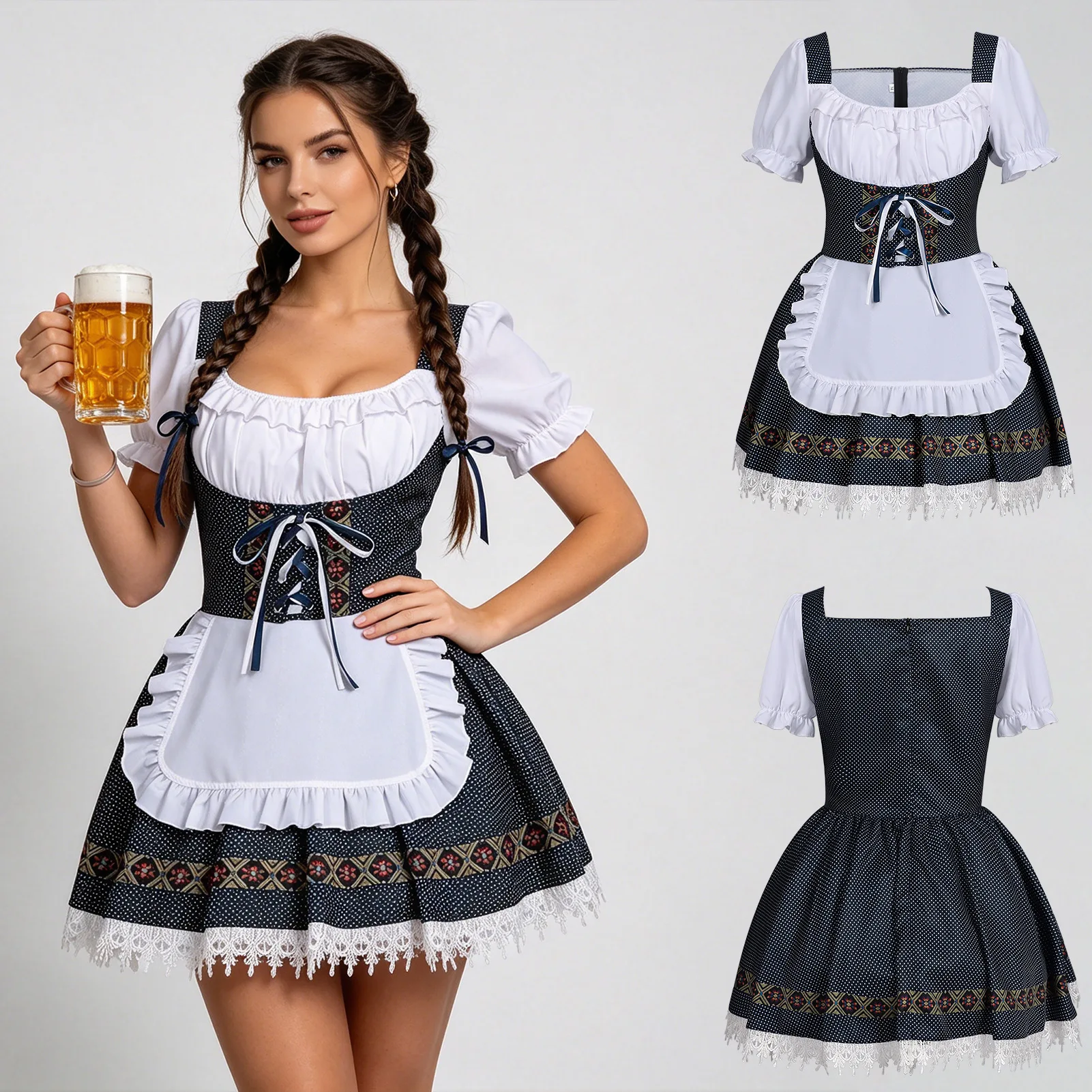 Beer Festival Halloween Themed Women's Outfit Size Divided Crop Pants Set Bavarian Style Costume without Brand Registered Tra...
Beer Festival Halloween Themed Women's Outfit Size Divided Crop Pants Set Bavarian Style Costume without Brand Registered Tra...
