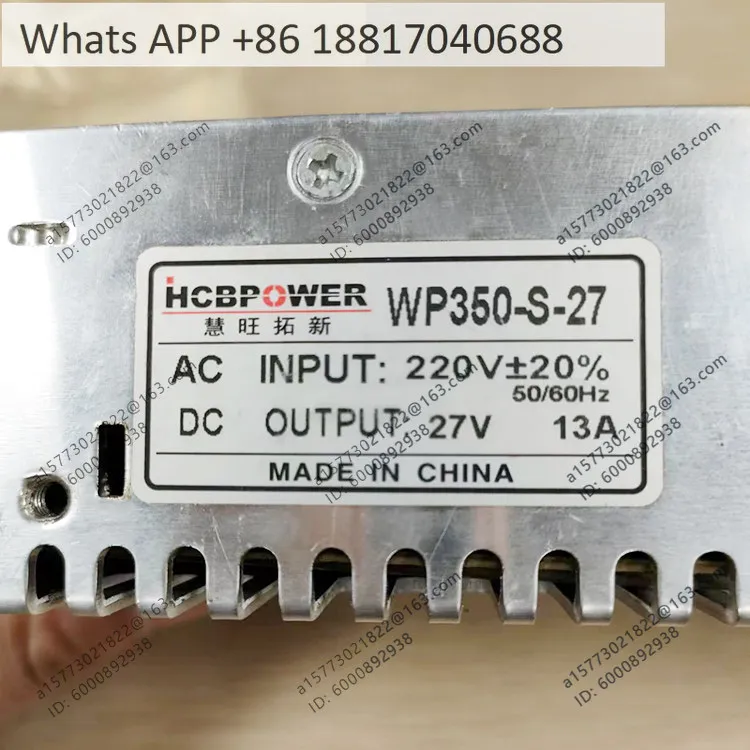 WP350-S-27 switching power supply output 27V13A regulated power supply 350W
WP350-S-27 switching power supply output 27V13A regulated power supply 350W