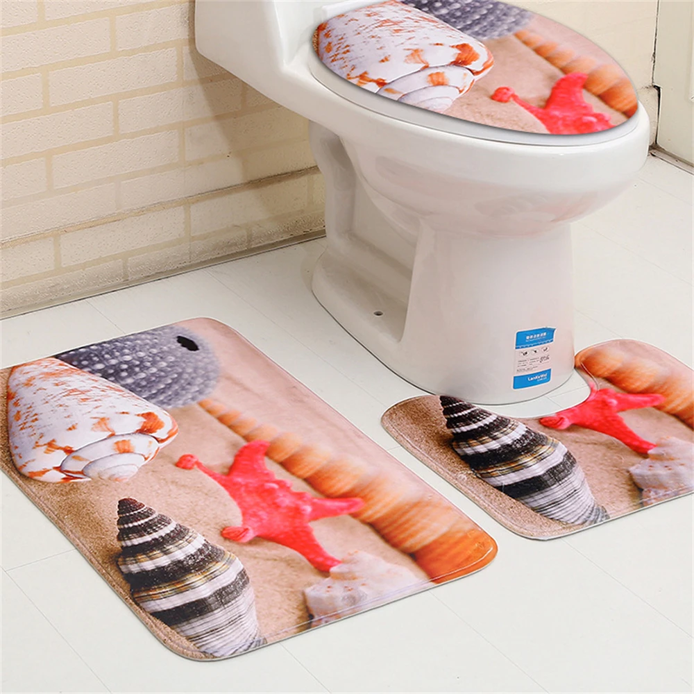 Beach Starfish Sea Shell Ocean Bathroom 3-piece carpet mat Cover Floor Carpet Floor Bathroom Mat Decor Washable
Beach Starfish Sea Shell Ocean Bathroom 3-piece carpet mat Cover Floor Carpet Floor Bathroom Mat Decor Washable