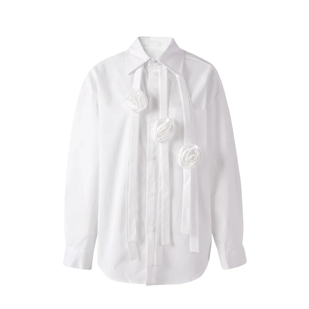 SuperAen Korean New Niche Design Three-dimensional Flower Casual Top Fashion Long-sleeved Shirt
SuperAen Korean New Niche Design Three-dimensional Flower Casual Top Fashion Long-sleeved Shirt