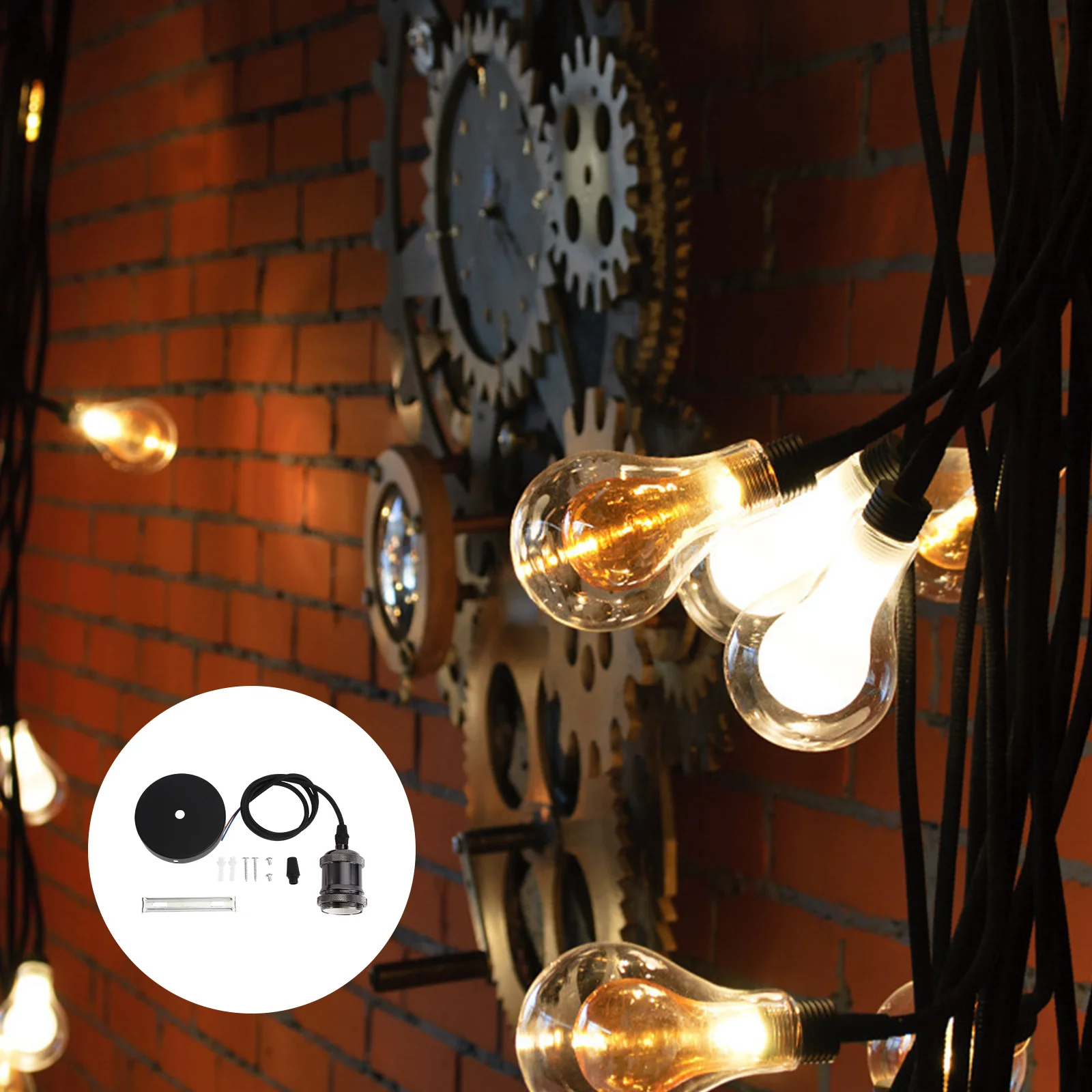 1pc Retro Pendant Lamp Holder E27 Black Hanging Lamp Socket Light Ceiling Mount Droplight Holder For Home Decor Use
1pc Retro Pendant Lamp Holder E27 Black Hanging Lamp Socket Light Ceiling Mount Droplight Holder For Home Decor Use