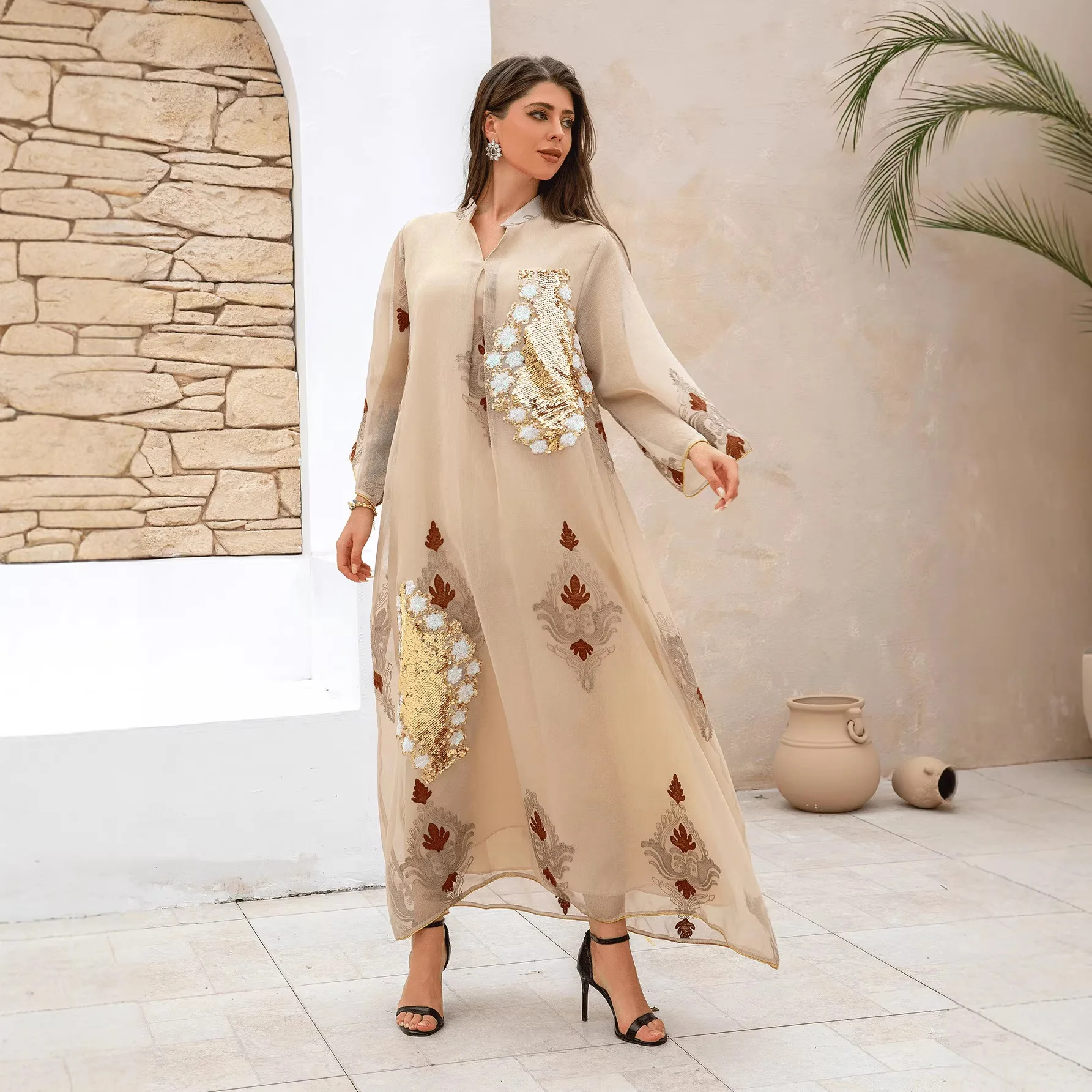 Zd0442026 Women's Evening Dress Sequin Embroidered Dress For Women Long Dress Robe Abaya Ramadan Dubai Luxury Islam Elegant
Zd0442026 Women's Evening Dress Sequin Embroidered Dress For Women Long Dress Robe Abaya Ramadan Dubai Luxury Islam Elegant