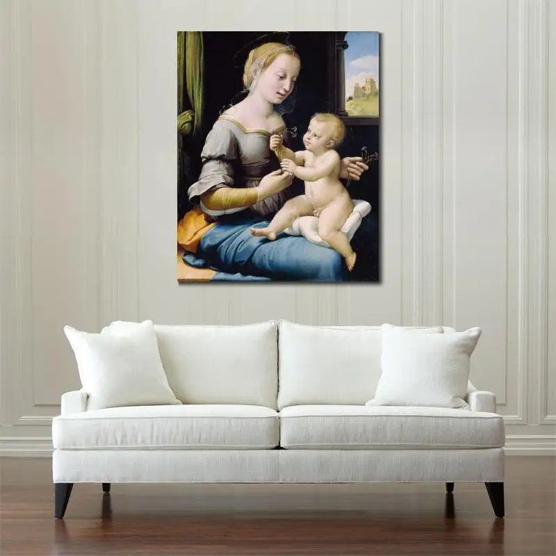 Madonna of the Pinks Raphael sanzio painting for bedroom decoration High quality
Madonna of the Pinks Raphael sanzio painting for bedroom decoration High quality