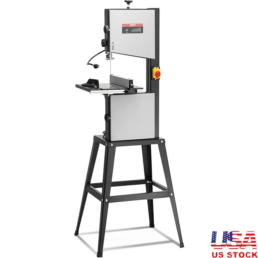 10 Inch Benchtop Band Saw Dual Speed 560 1100 RPM 370W 1/2HP Motor Metal Stand Work Light Miter Gauge Wood Cutting Tool
10 Inch Benchtop Band Saw Dual Speed 560 1100 RPM 370W 1/2HP Motor Metal Stand Work Light Miter Gauge Wood Cutting Tool