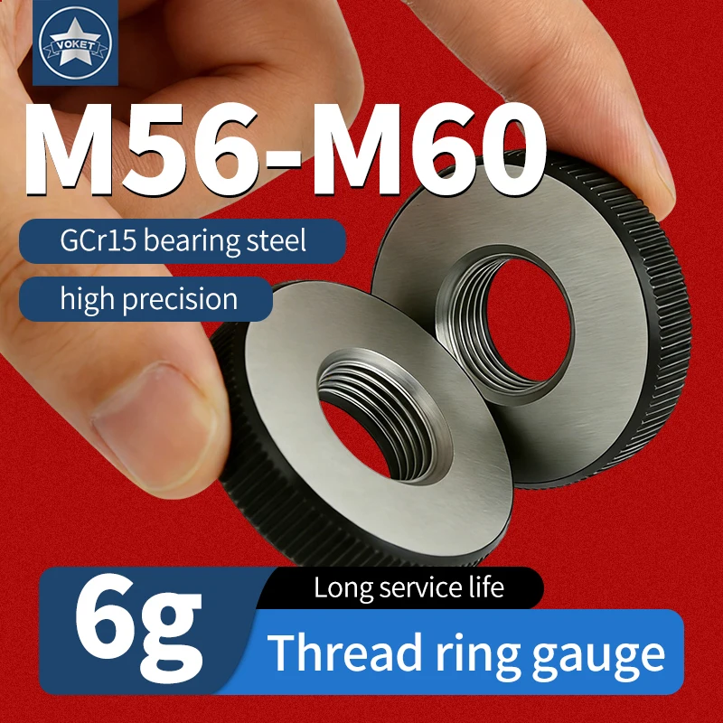 1SET(1*GO+1*NOGO) 6g Left Hand M56-M60 Metric Left Fine Tooth Thread Ring Gauge Measure ToolsX0.5/0.75/1/1.25/1.5/2/3/4
1SET(1*GO+1*NOGO) 6g Left Hand M56-M60 Metric Left Fine Tooth Thread Ring Gauge Measure ToolsX0.5/0.75/1/1.25/1.5/2/3/4