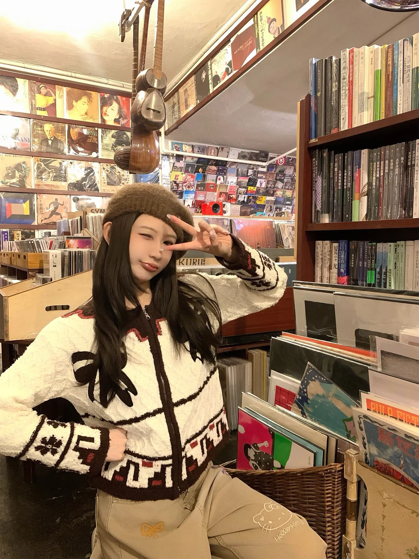 Xuekeke Women's Cardigan with Knot Soft Cozy Korean Style Inner Wear Slimming Beige Long Sleeve Regular Length
Xuekeke Women's Cardigan with Knot Soft Cozy Korean Style Inner Wear Slimming Beige Long Sleeve Regular Length