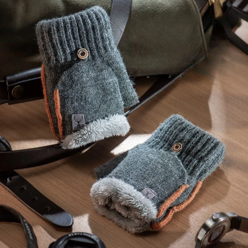 New Products Hot Sale Men's Winter Warmth and Cold Protection Plus Velvet Thick Cotton Half Fingerless Half Finger
New Products Hot Sale Men's Winter Warmth and Cold Protection Plus Velvet Thick Cotton Half Fingerless Half Finger