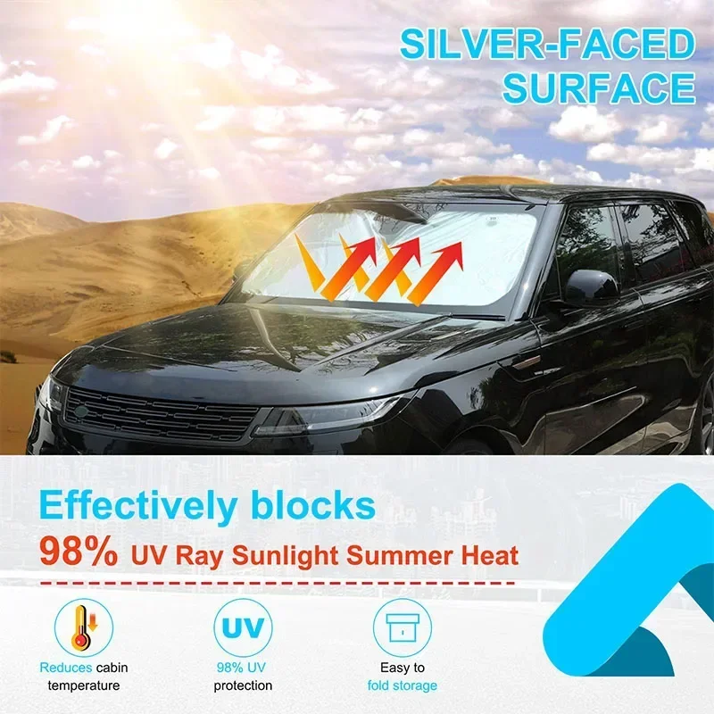 For Land Rover Range Rover Sport 2023+ Silver Tape Car Styling Car Front Windshield Anti-UV Sun Shade Car Accessories
For Land Rover Range Rover Sport 2023+ Silver Tape Car Styling Car Front Windshield Anti-UV Sun Shade Car Accessories