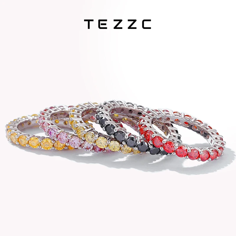 Tezzc 3mm Certified Full Moissanite Ring for Women Multiple Colors Sparkling Bridal Jewelry Wholesale 100% 925 Sterling Silver
Tezzc 3mm Certified Full Moissanite Ring for Women Multiple Colors Sparkling Bridal Jewelry Wholesale 100% 925 Sterling Silver