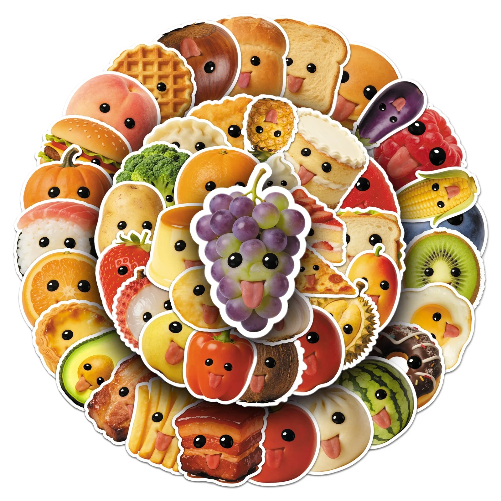 10/30/50 Cartoon Cute Food Sticker Funny Fruit Vegetable Fun Emojis Decal DIY Skateboard Car Waterproof Cool Sticker Classic Toy
10/30/50 Cartoon Cute Food Sticker Funny Fruit Vegetable Fun Emojis Decal DIY Skateboard Car Waterproof Cool Sticker Classic Toy