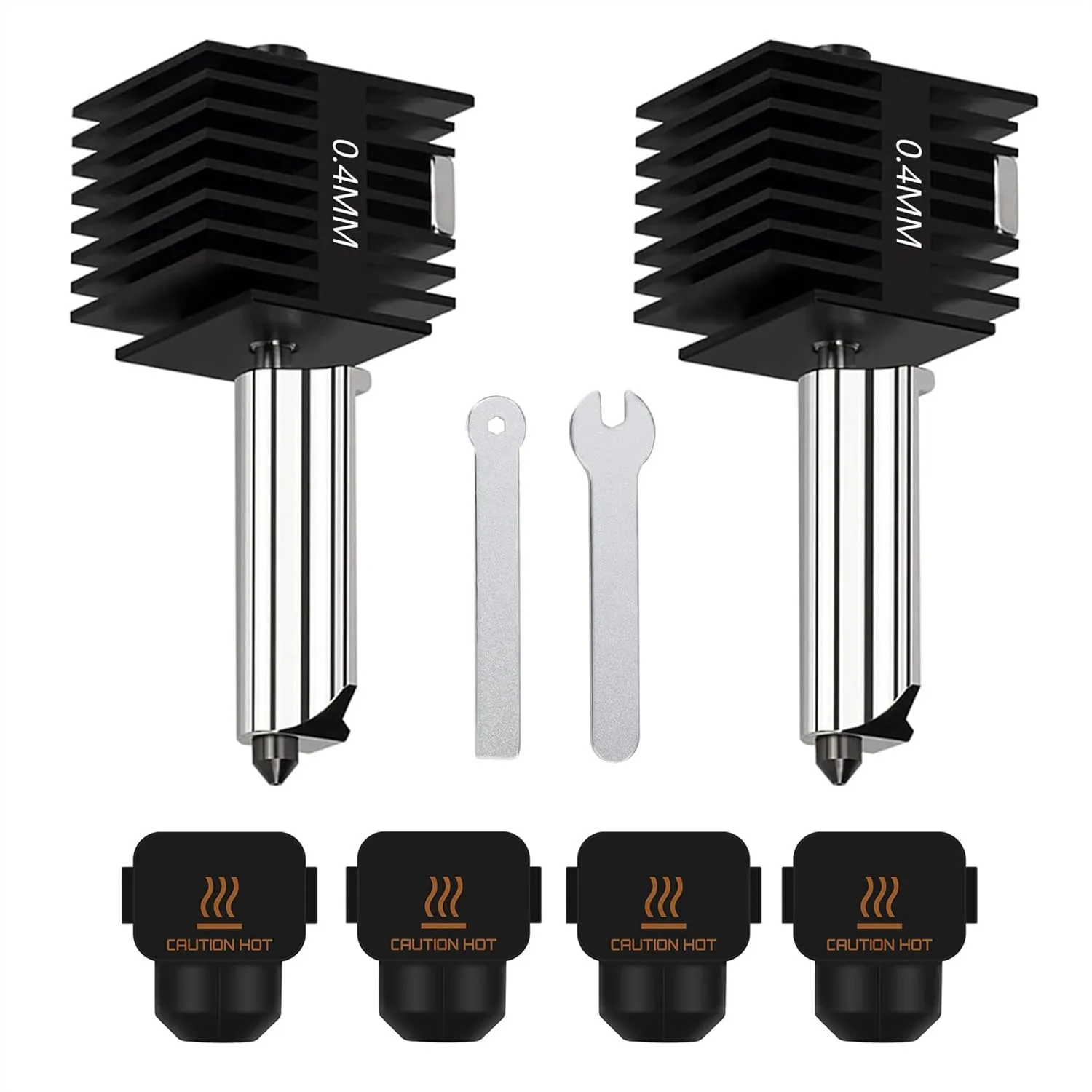 2 Pack A1 Mini/A1 Hotend Print Head Extruder Kit with 0.4mm Hardened Steel Nozzle, Silicone Sock for Bambu Lab 3D Printer
2 Pack A1 Mini/A1 Hotend Print Head Extruder Kit with 0.4mm Hardened Steel Nozzle, Silicone Sock for Bambu Lab 3D Printer