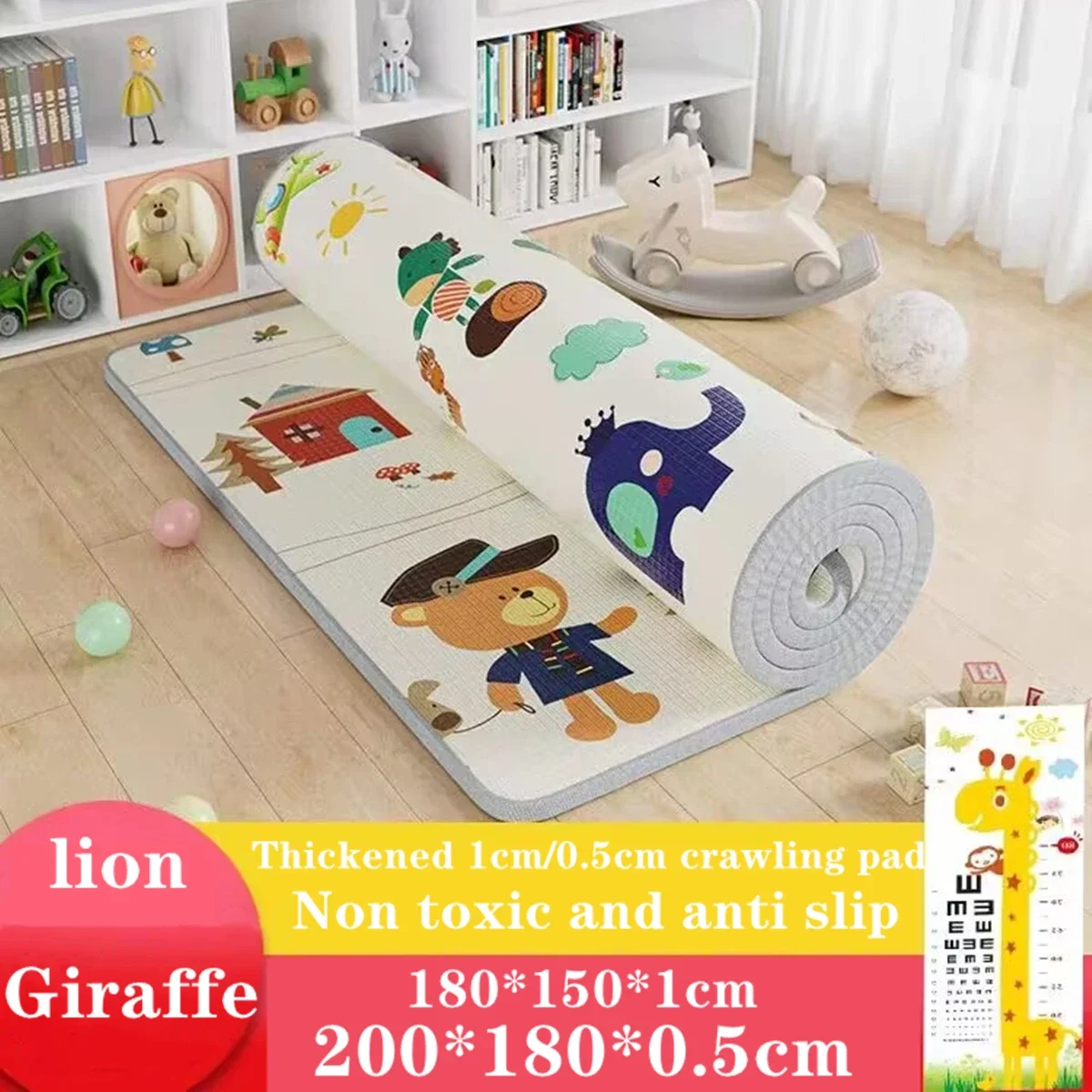 200*180cm Baby Crawling Play Mats Thicken 1cm/0.5cm Folding Mat Carpet Play Mat for Children's Safety Rug Toys Gift Have Creases
200*180cm Baby Crawling Play Mats Thicken 1cm/0.5cm Folding Mat Carpet Play Mat for Children's Safety Rug Toys Gift Have Creases