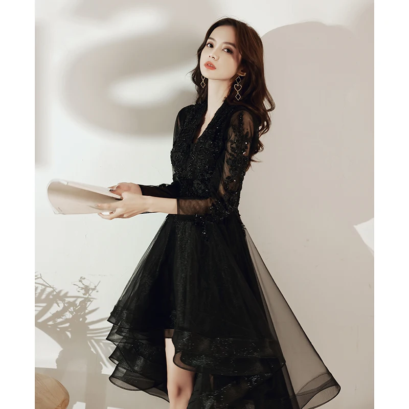 Ele Bla Evening Gown Women's New 2025 High-End Ball Dr Sexy ort Front Long Ba Slimming Small Size Fairy T
Ele Bla Evening Gown Women's New 2025 High-End Ball Dr Sexy ort Front Long Ba Slimming Small Size Fairy T