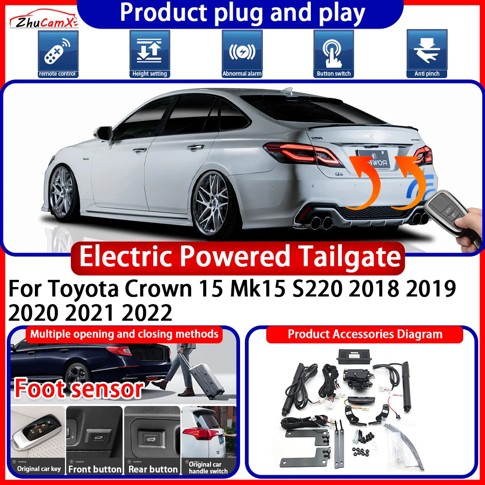 Powered Tailgate for Toyota Crown 15 Mk15 S220 2018 2019 2020 2021 2022 anti pinch Smart Intelligent Trunk Control Gate Lift Kit
Powered Tailgate for Toyota Crown 15 Mk15 S220 2018 2019 2020 2021 2022 anti pinch Smart Intelligent Trunk Control Gate Lift Kit