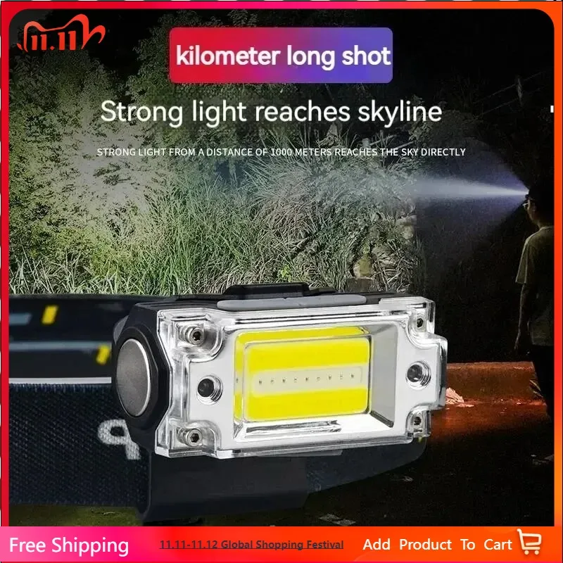 Mini Dual COB Headlamp Sensor Hat Clip Headlight 5 Lighting Modes Outdoor Camping Hunting Flashlight Induction Head Lamps
Mini Dual COB Headlamp Sensor Hat Clip Headlight 5 Lighting Modes Outdoor Camping Hunting Flashlight Induction Head Lamps
