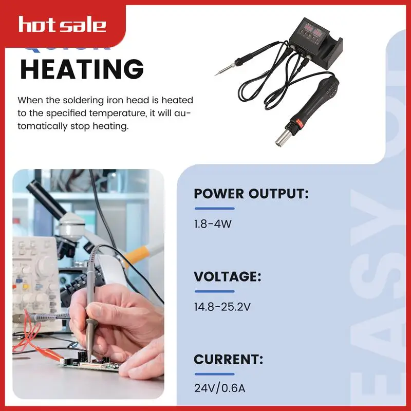 A52I-2In1 Soldering Station 8898 Digital Display Welding Rework Station Electric Soldering Iron Hot Air Repair Tools
A52I-2In1 Soldering Station 8898 Digital Display Welding Rework Station Electric Soldering Iron Hot Air Repair Tools