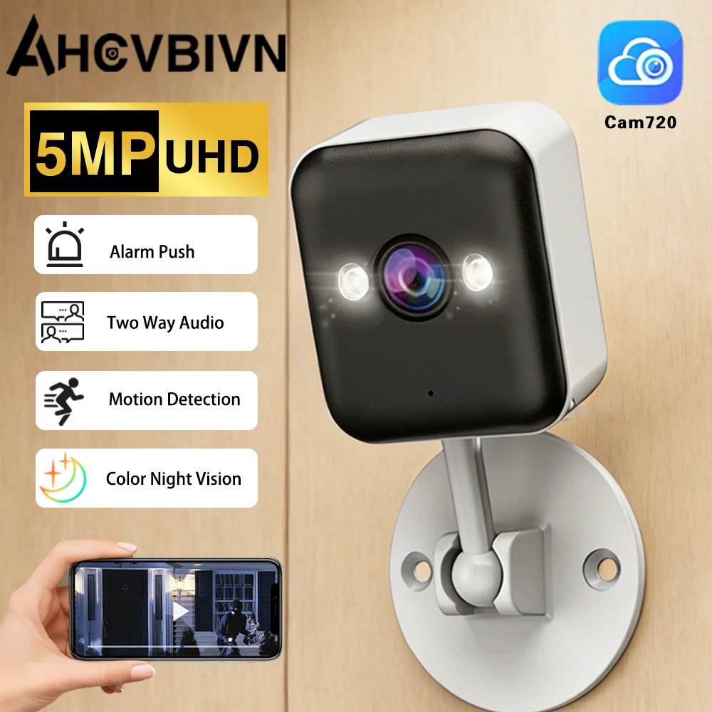 5MP WiFi Camer Smart Home Outdoor Wireless IP Surveillance Camer Security Baby Monito CCTV Audio Video Surveillance
5MP WiFi Camer Smart Home Outdoor Wireless IP Surveillance Camer Security Baby Monito CCTV Audio Video Surveillance