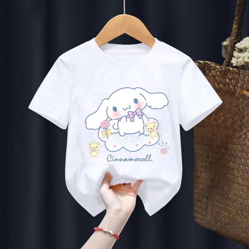 Cinnamoroll Children T-Shirt Kawaii T Shirt Sanrio Anime Cartoons Children Casual Clothes Tee Shirt Kid Girl Boy Fashion Y2K Top
Cinnamoroll Children T-Shirt Kawaii T Shirt Sanrio Anime Cartoons Children Casual Clothes Tee Shirt Kid Girl Boy Fashion Y2K Top