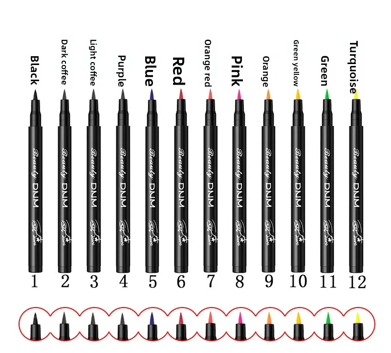Makeup 12 Color Eyeliner Liquid Waterproof Easy To Wear Make Up Matte Eye Liner Blue Red Green White Gold Brown Eyleliner
Makeup 12 Color Eyeliner Liquid Waterproof Easy To Wear Make Up Matte Eye Liner Blue Red Green White Gold Brown Eyleliner