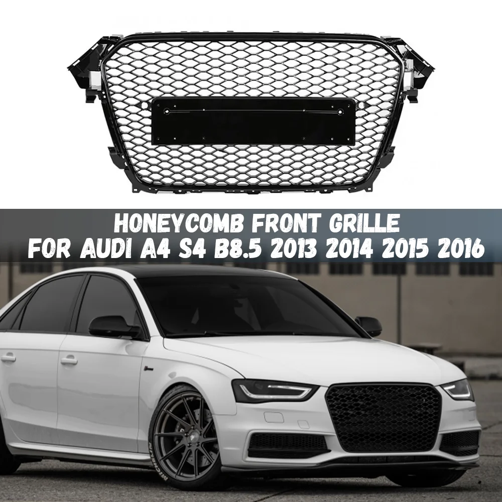 For Audi A4 S4 B8.5 2013 2014 2015 2016 Glossy Black Honeycomb Mesh Front Bumper Grille Air Intake Grill Racing Grilles
For Audi A4 S4 B8.5 2013 2014 2015 2016 Glossy Black Honeycomb Mesh Front Bumper Grille Air Intake Grill Racing Grilles