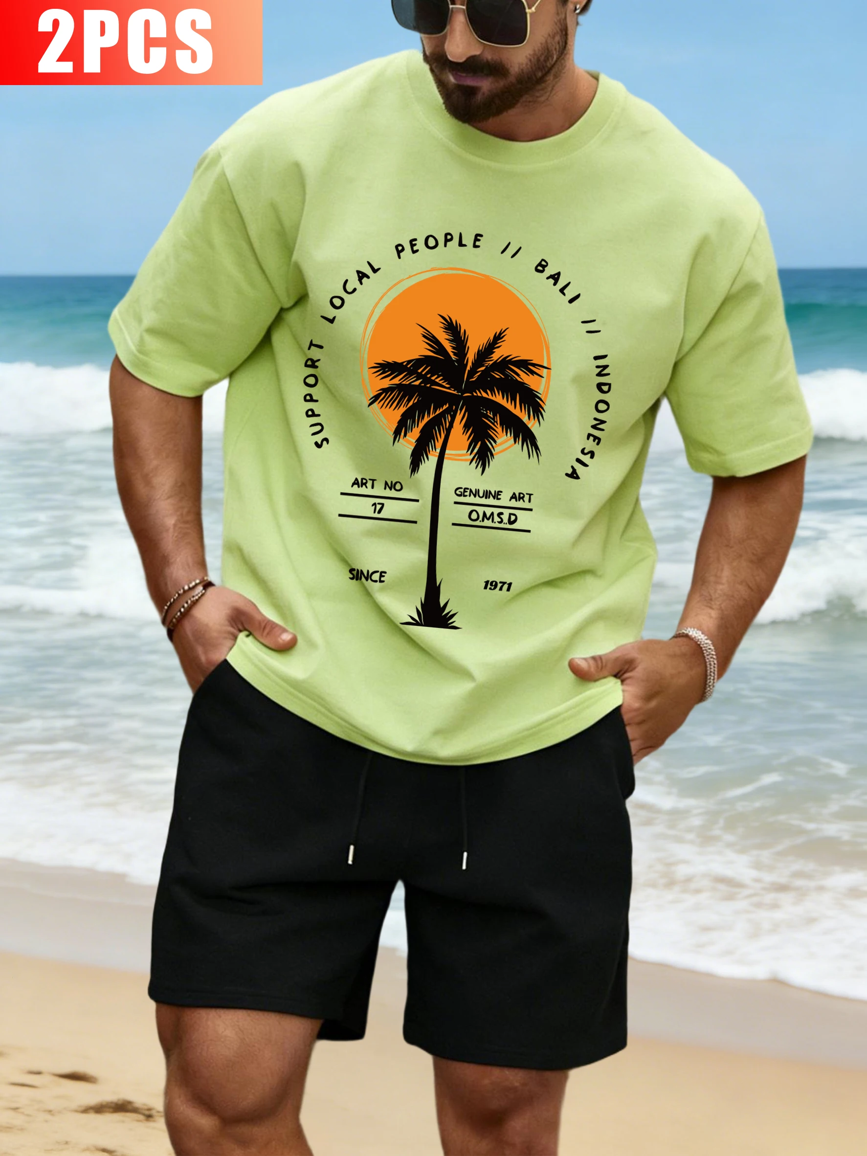 Support Local People Coconut Tree Design Men Sportsuit Cotton Loose Clothing Casual Drawstring Pants Summer Mans Short Sleeve
Support Local People Coconut Tree Design Men Sportsuit Cotton Loose Clothing Casual Drawstring Pants Summer Mans Short Sleeve