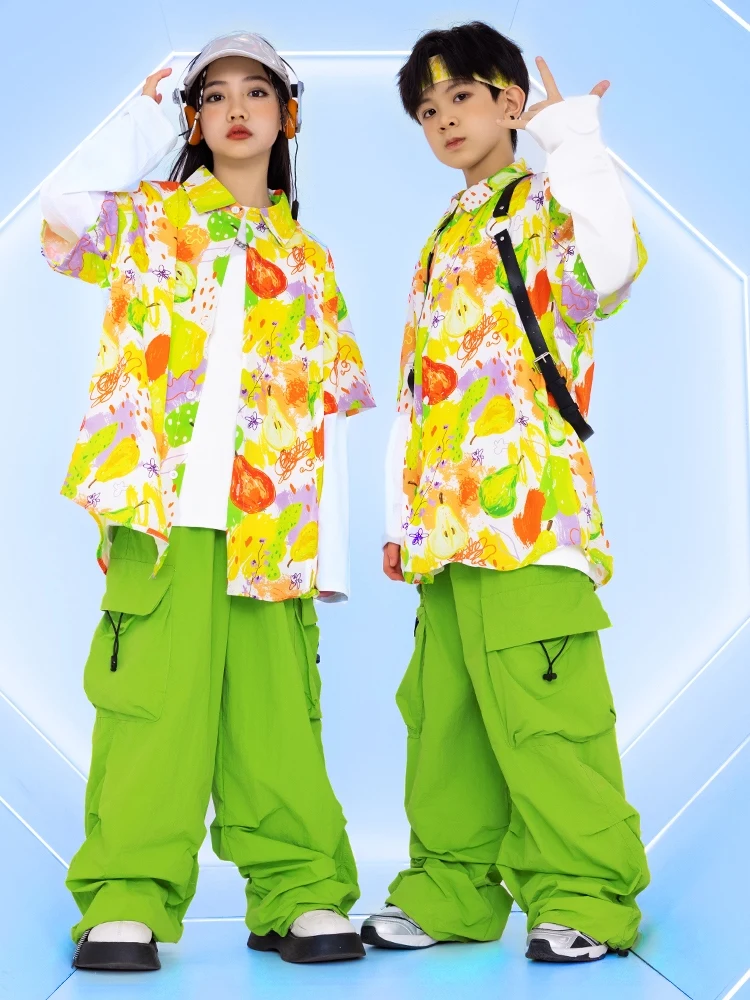 Hip Hop Boys Street Dance Clothing Loose Shirts Green Pants Girls Jazz Performance Costume Kids Hiphop Competition Sets BL13549
Hip Hop Boys Street Dance Clothing Loose Shirts Green Pants Girls Jazz Performance Costume Kids Hiphop Competition Sets BL13549